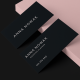 Wizytówki black
