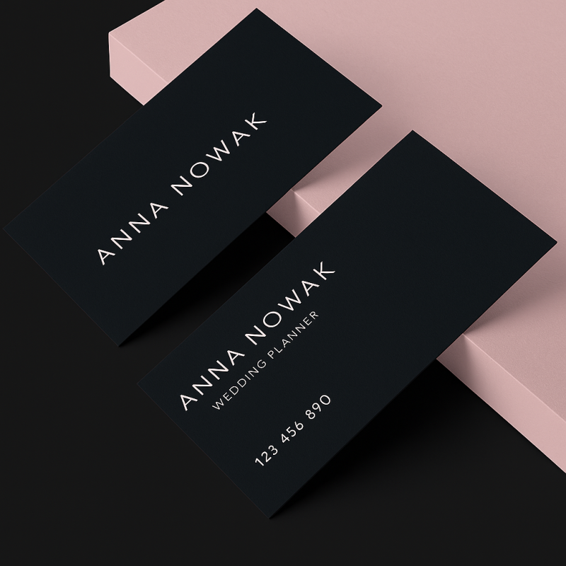 Wizytówki black