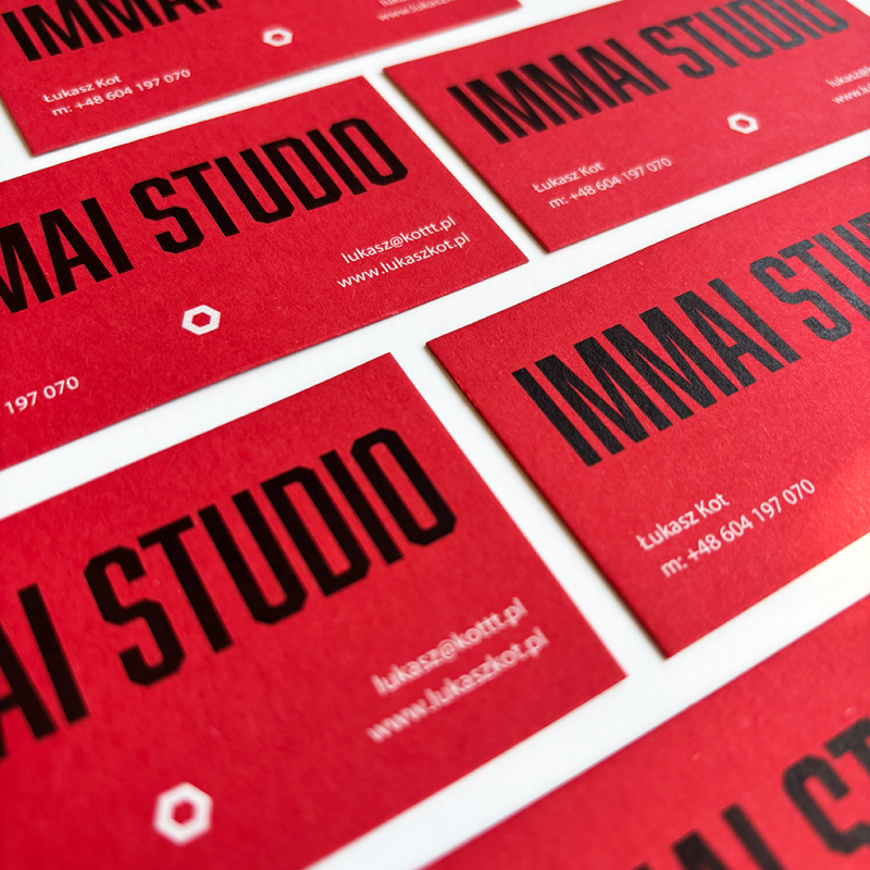 Wizytówki czerwone