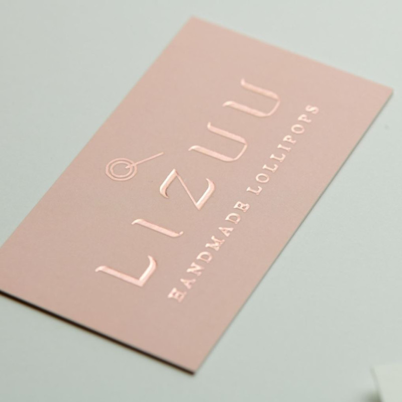 Wizytówki z hot stampingiem