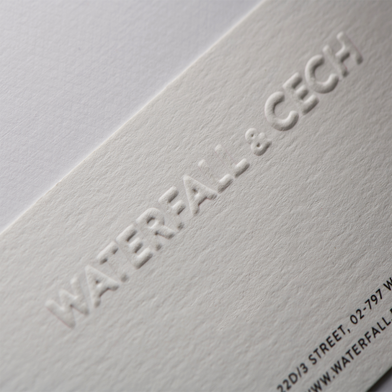 Wizytówki z tłoczeniem